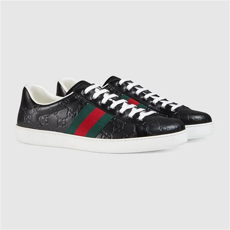 gucci ace signature sneaker|gucci ace sneakers men discounted.